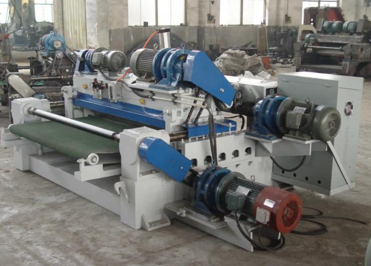 Full automatic planing and veneer peeling machine